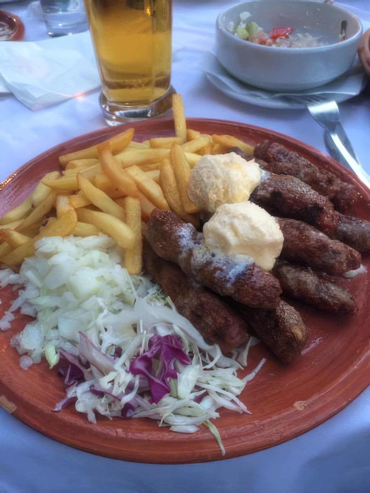Ćevapi and kajmak, Belgrade